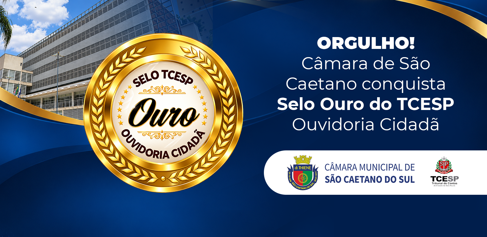 Câmara de São Caetano conquista Selo Ouro de Ouvidoria